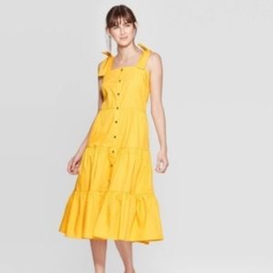 Target Button Down Tier Dress